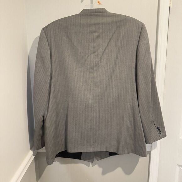 Vintage LeBaron Gray Clothes Mens Suit Jacket Blazer Size 46R 537253 - Picture 5 of 5